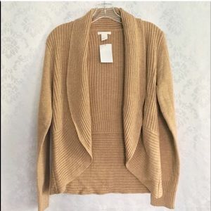 NWT H&M Taupe Tan Ivory Brown Knit Cardigan